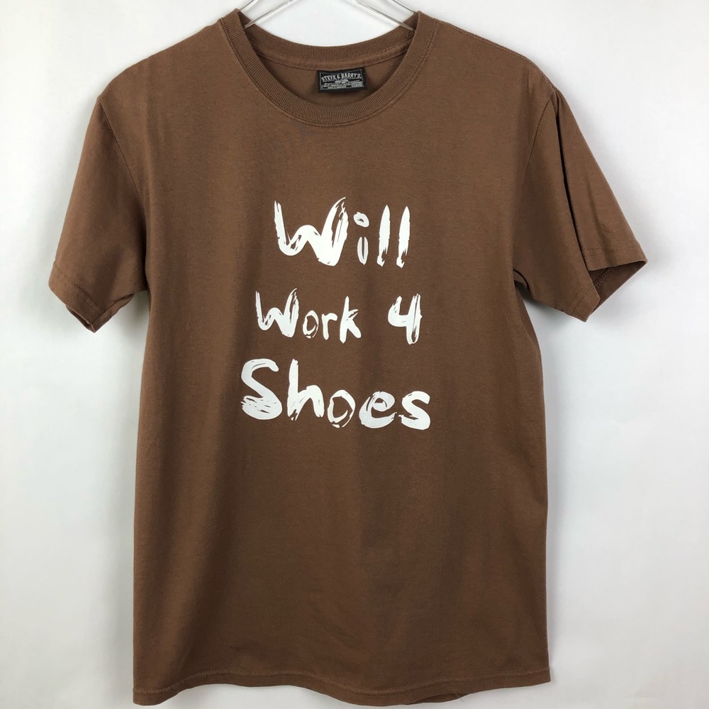 Will Work For Shoes Graphic Relaxed Fit Tee | S